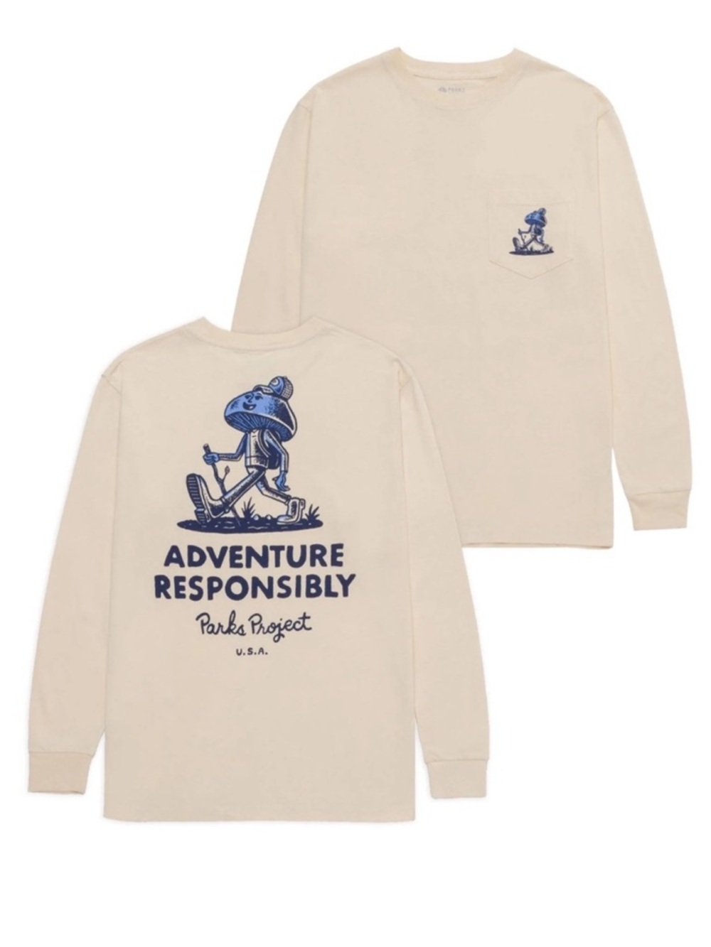 NWT Parks Project Adventure Responsibly Long-Sleeve T-Shirt Size Medium